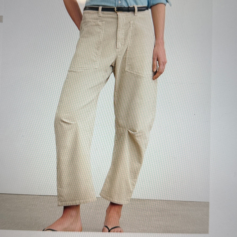 Nili Lotan Off-White “Gesso” Corduroy Shon Pant - Picture 8 of 9